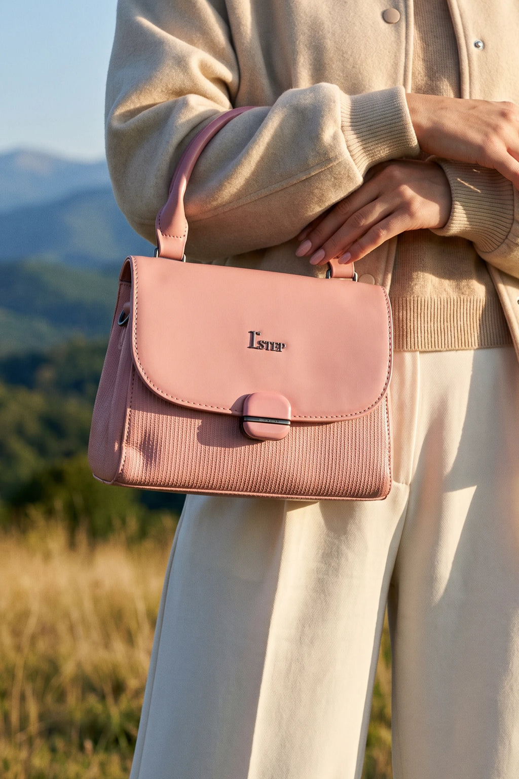 Casual Hand Bag Pink 0322185