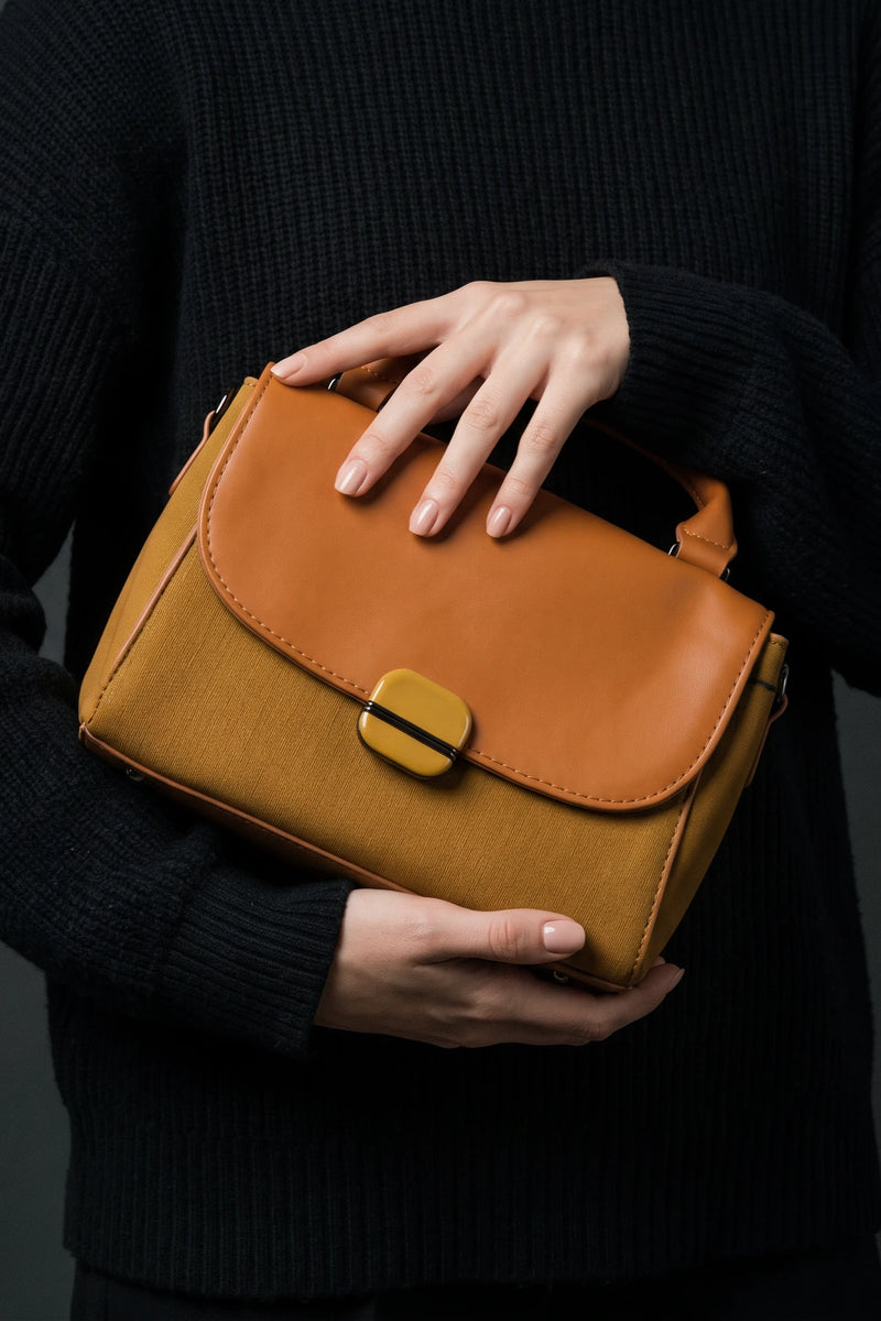 Casual Hand Bag Yellow 0322185