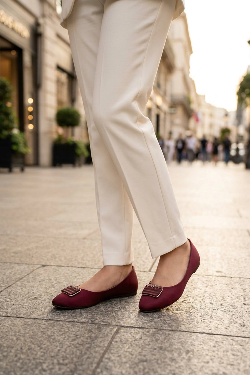 Casual Pumps Maroon 0431443