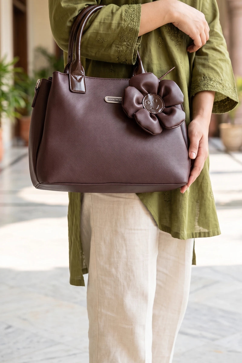 Casual Shoulder Bag Dark Brown 0331764