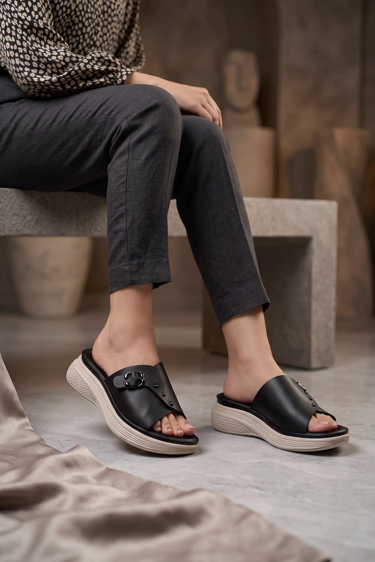 Casual Slipper Black 0414043