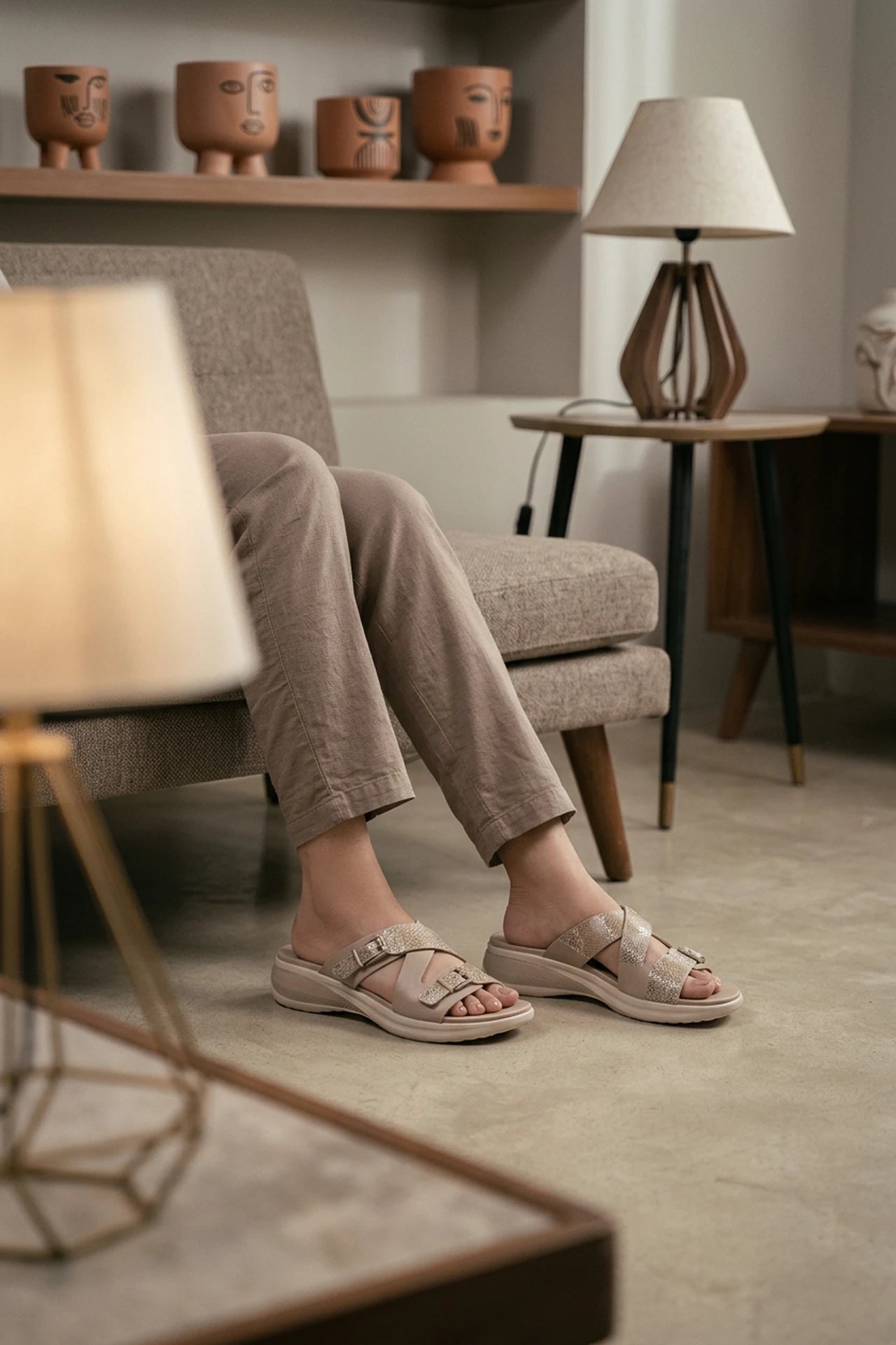 Casual Slipper Fawn 0414057