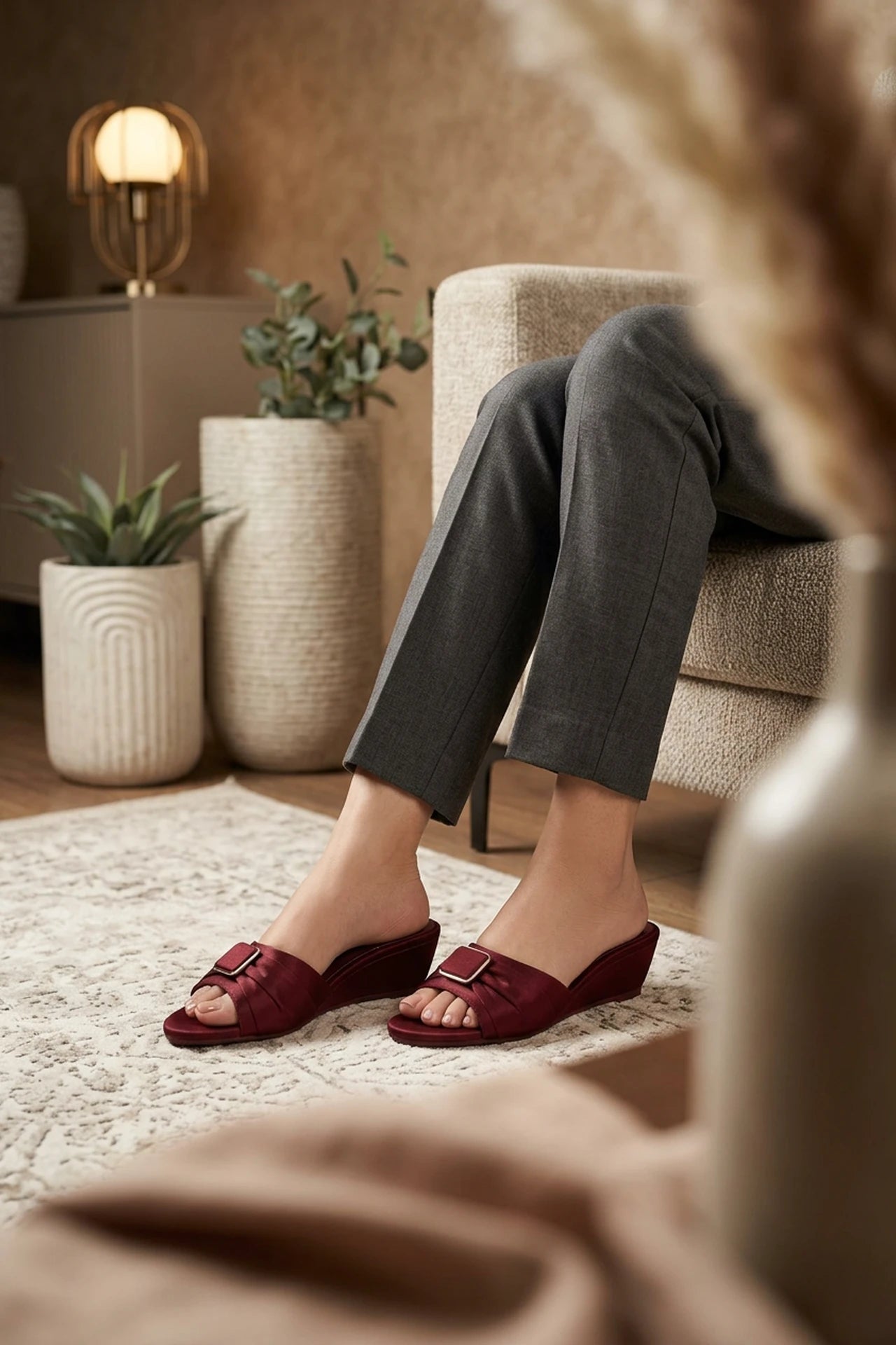 Casual Slipper Maroon 0413984