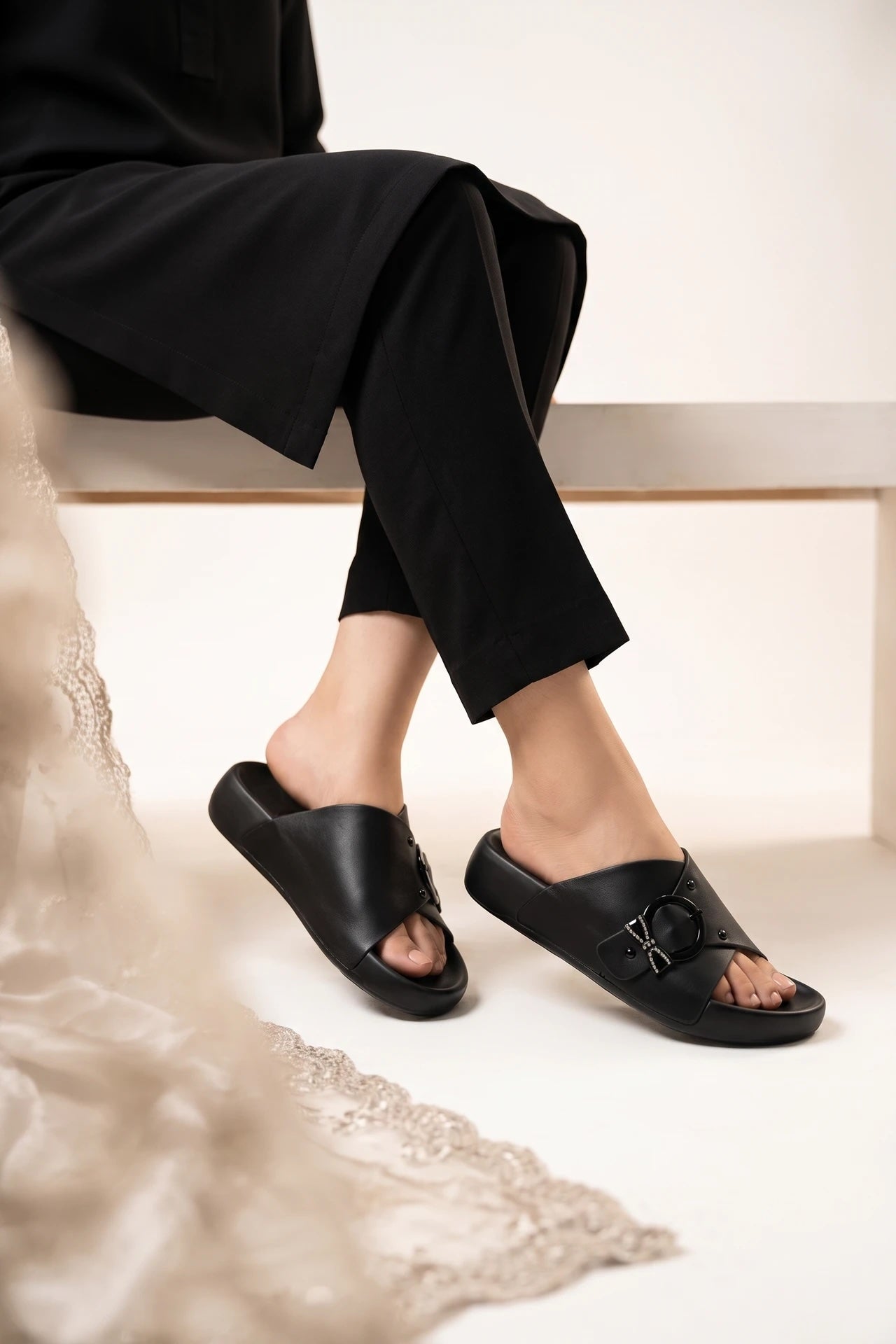 Casual Slipper Black 0414038
