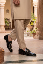 Crown Black Glossy Dress Loafers 0111306
