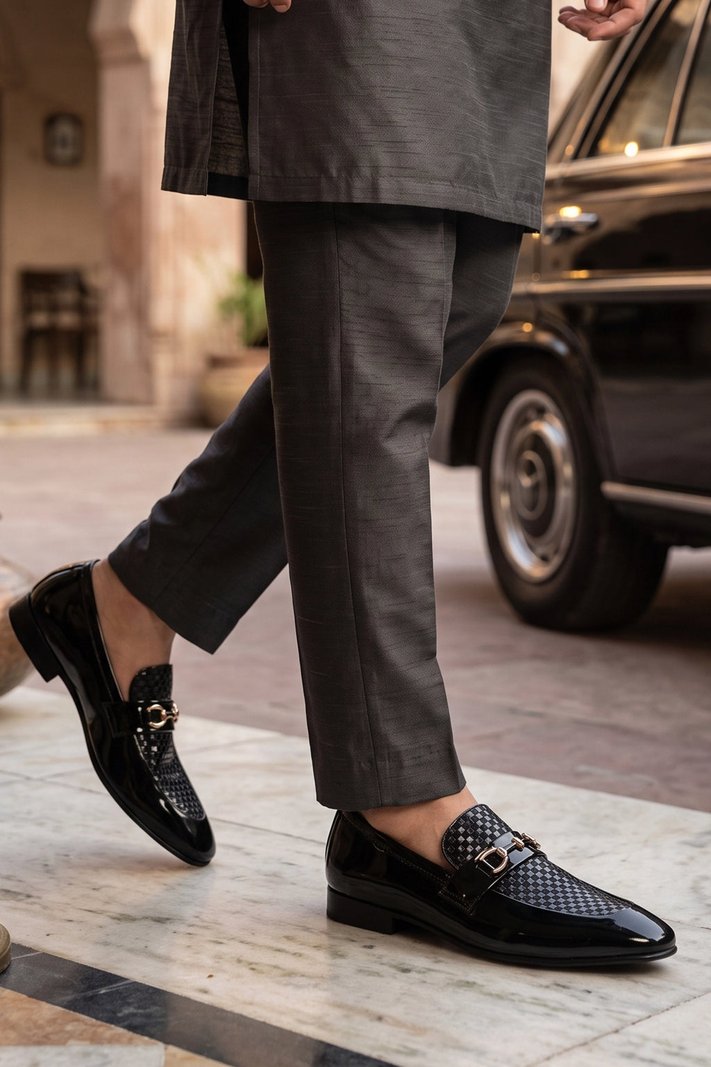 Davenport Glossy Black Formal Loafers 0111303