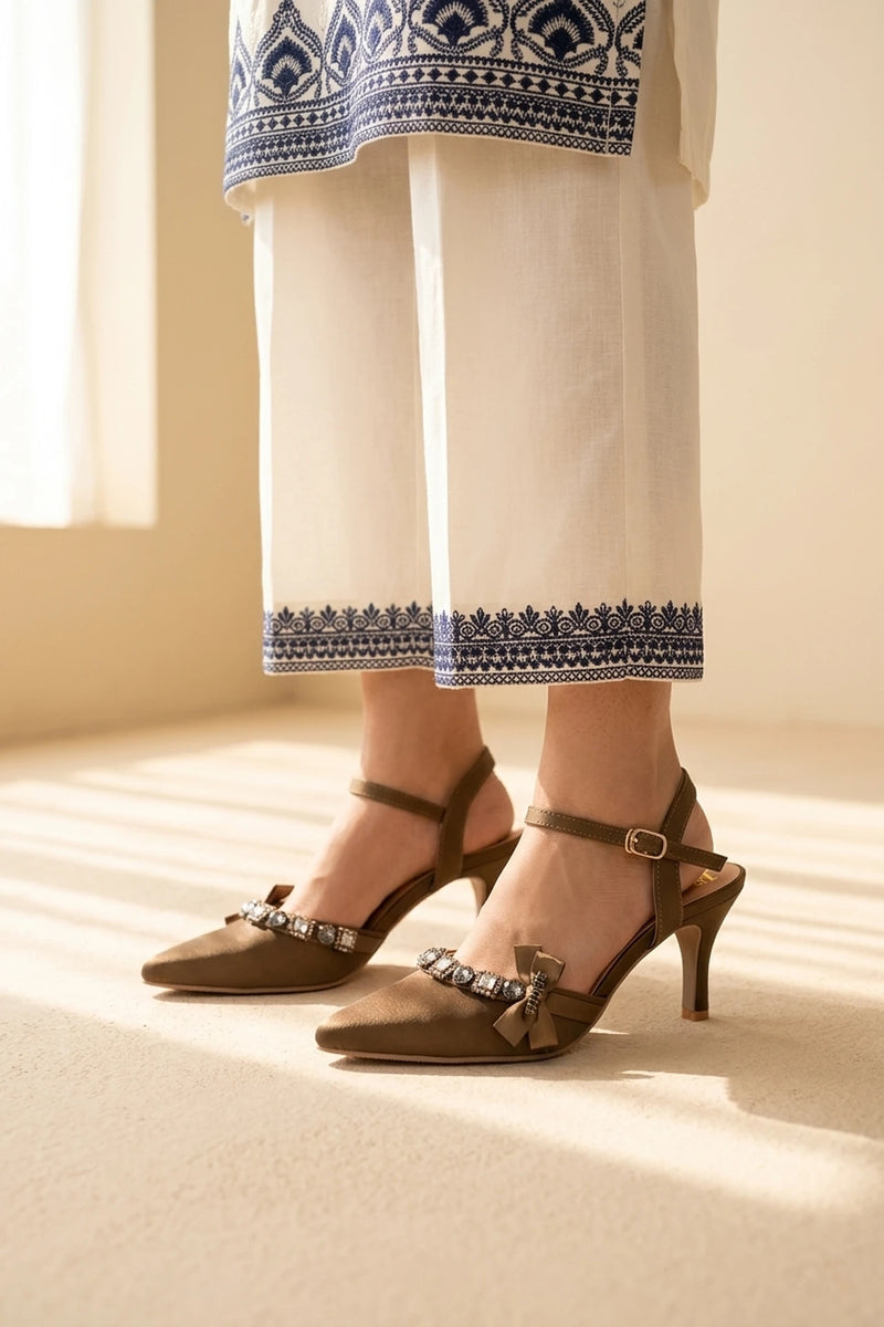 Fancy Court Shoes Brown 0450230