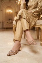 Fancy Court Shoes Golden 0450048