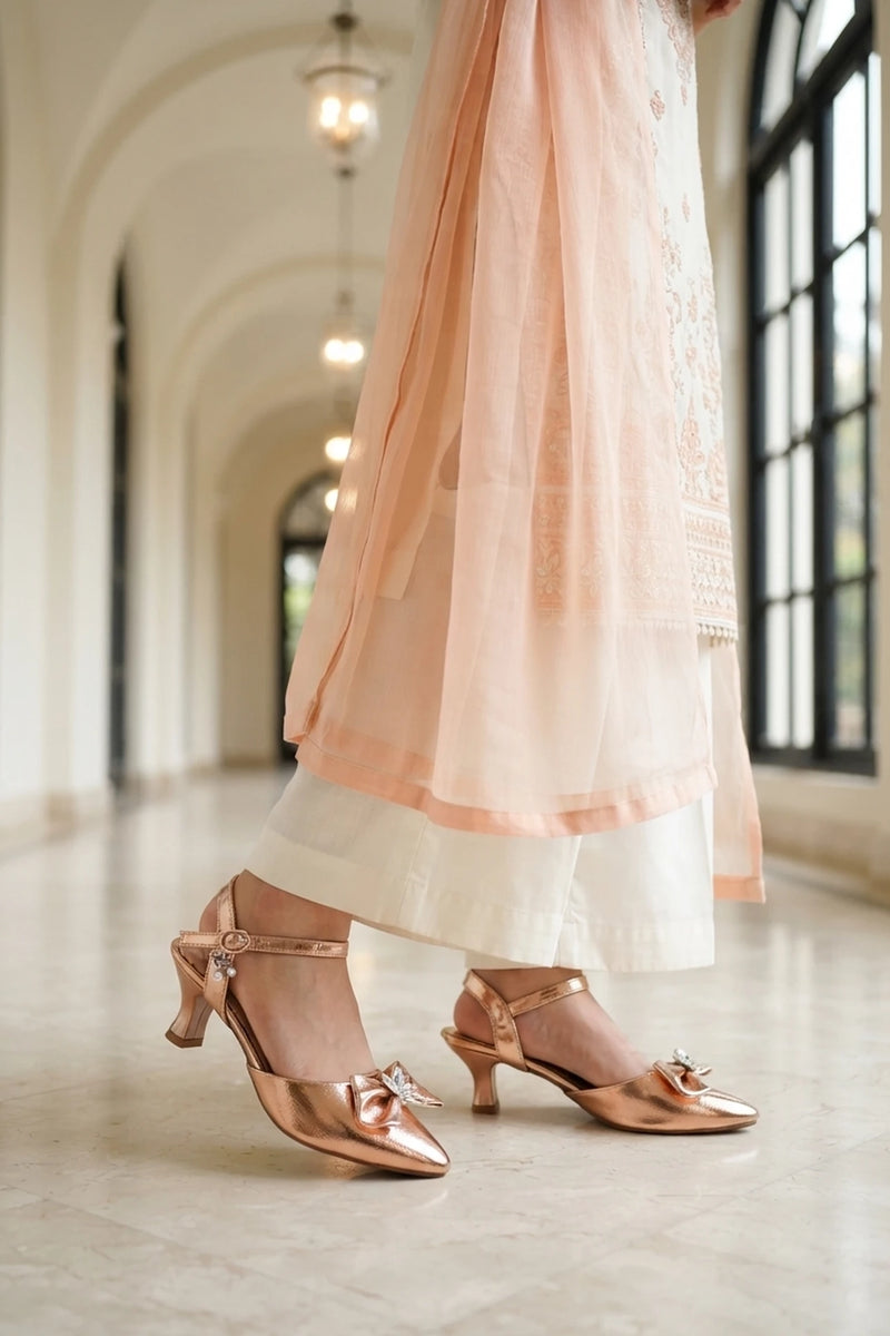 Fancy Court Shoes Peach 0450077