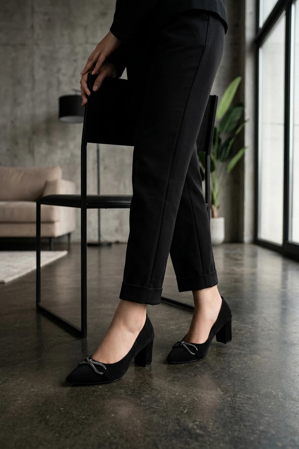 Fancy Court Shoes Black 0450132