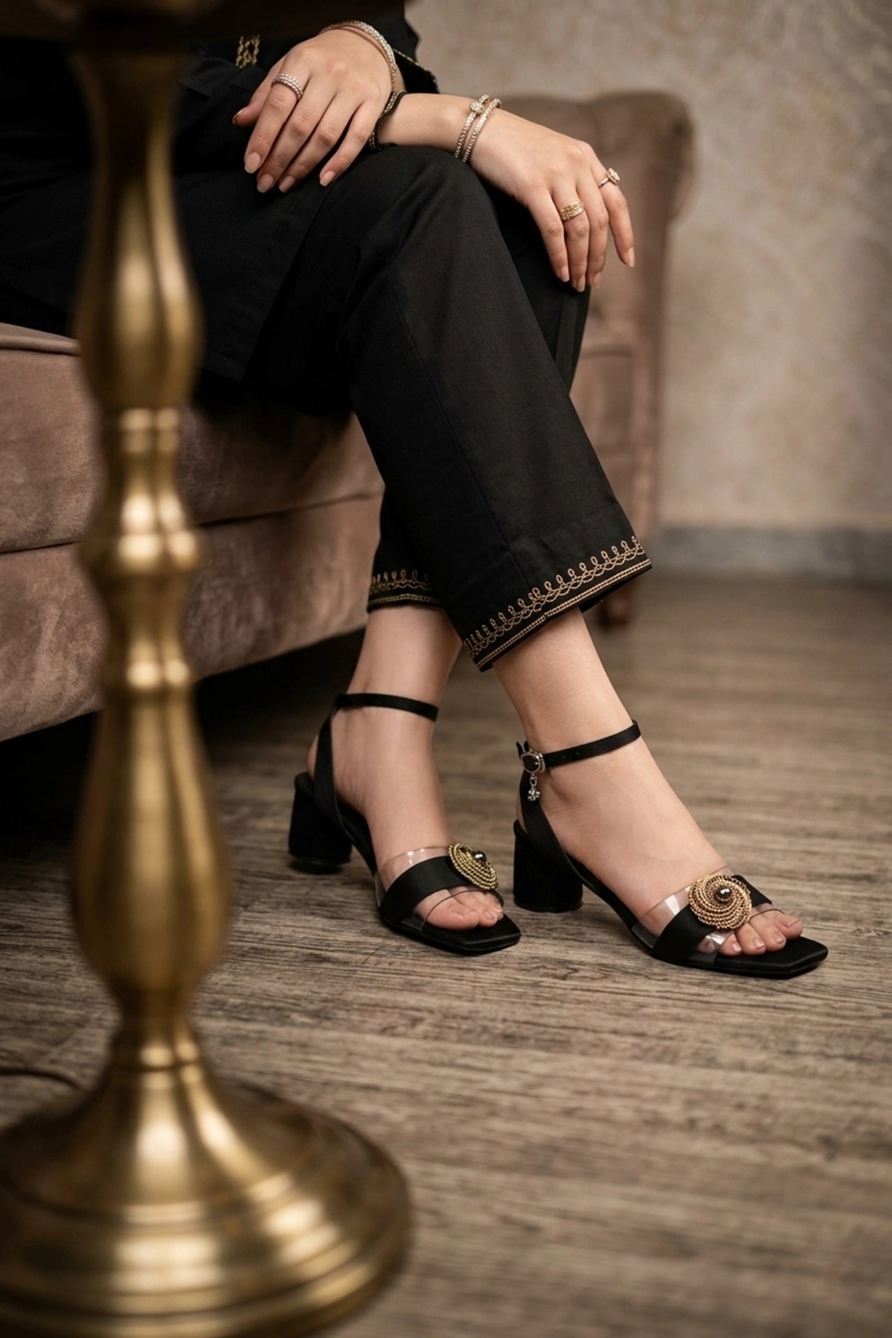 Fancy Sandal Black 0421689