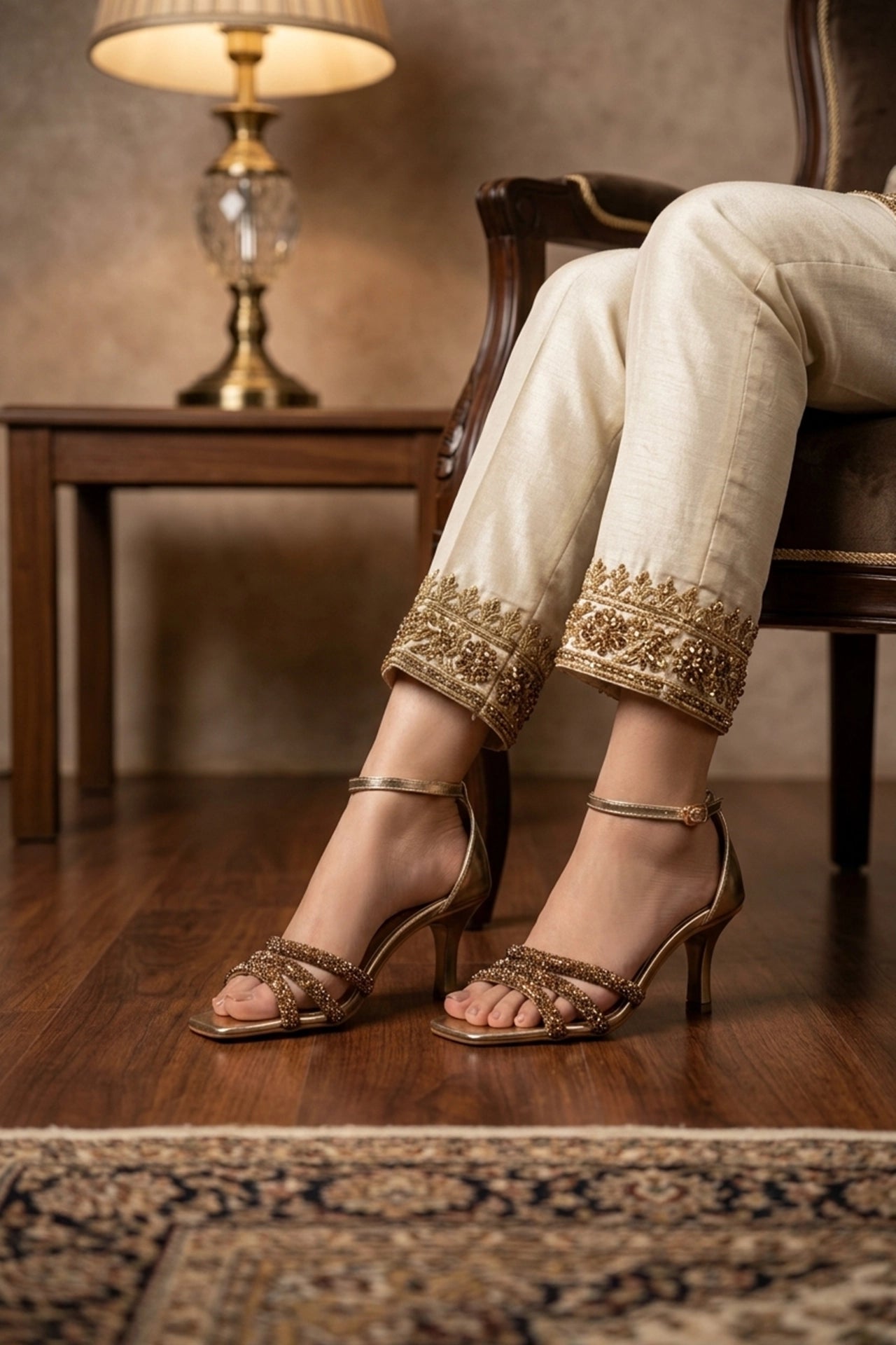 Fancy Sandal Golden 0421641