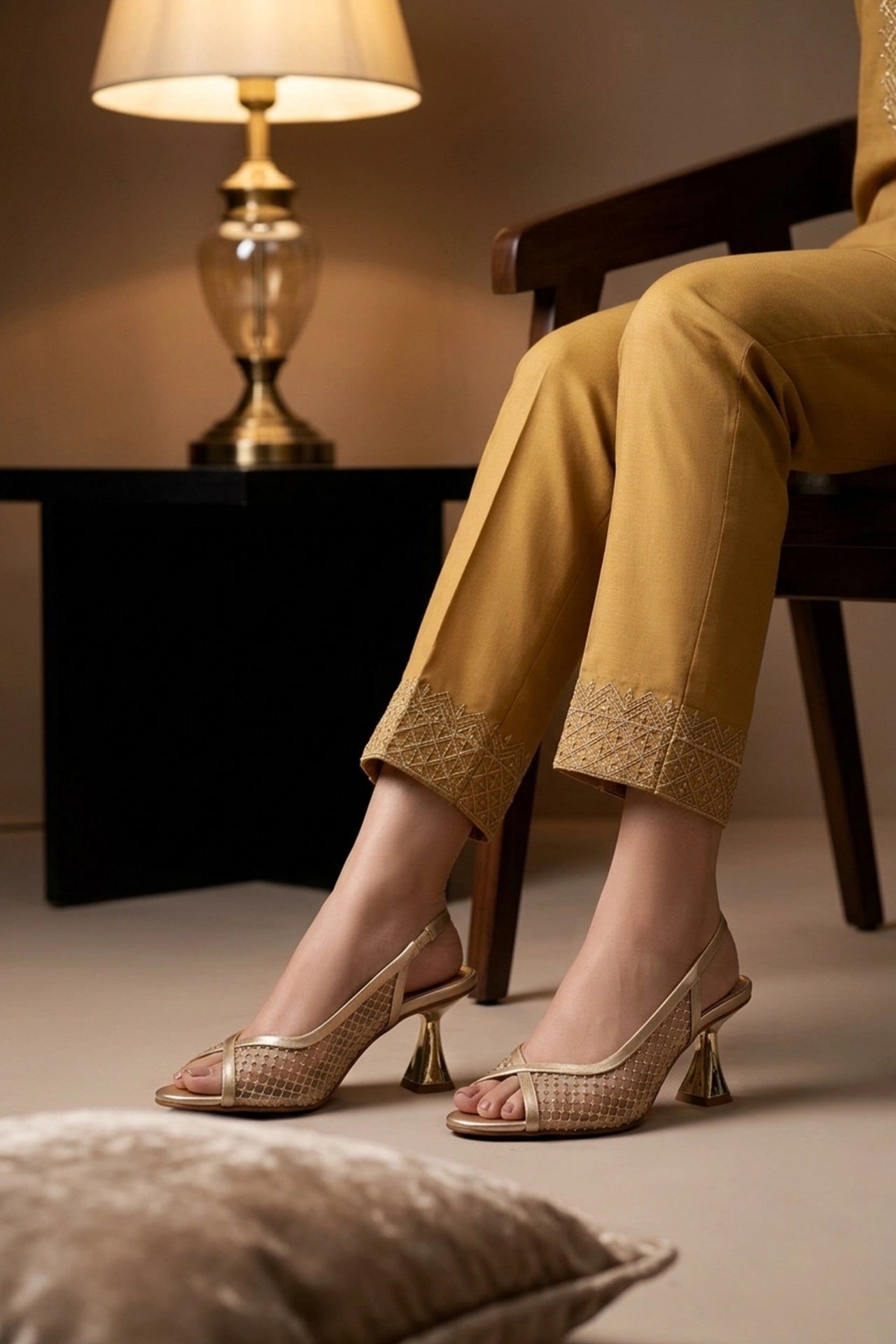 Fancy Sandal Golden 0421650