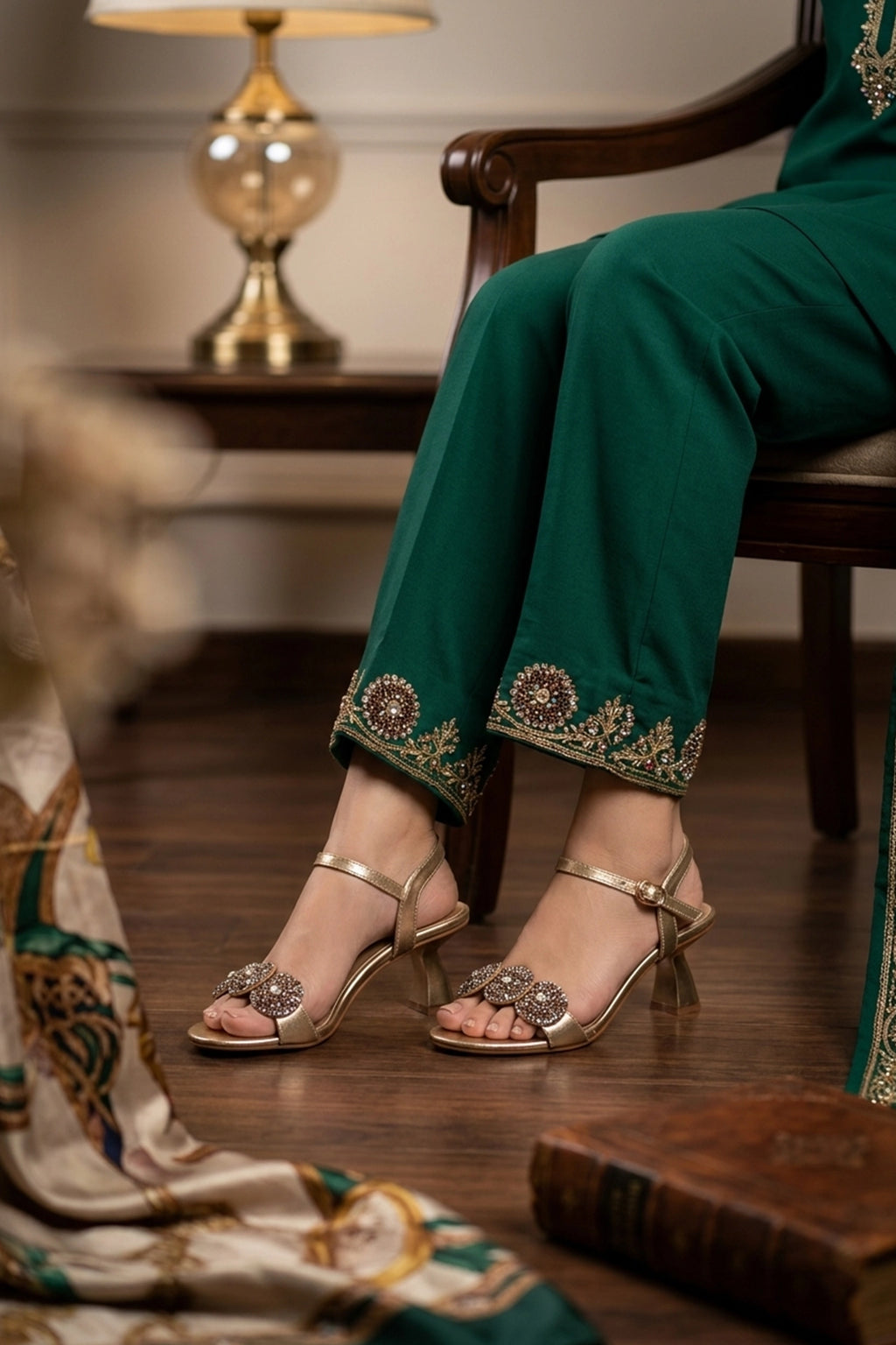 Fancy Sandal Golden 0421652