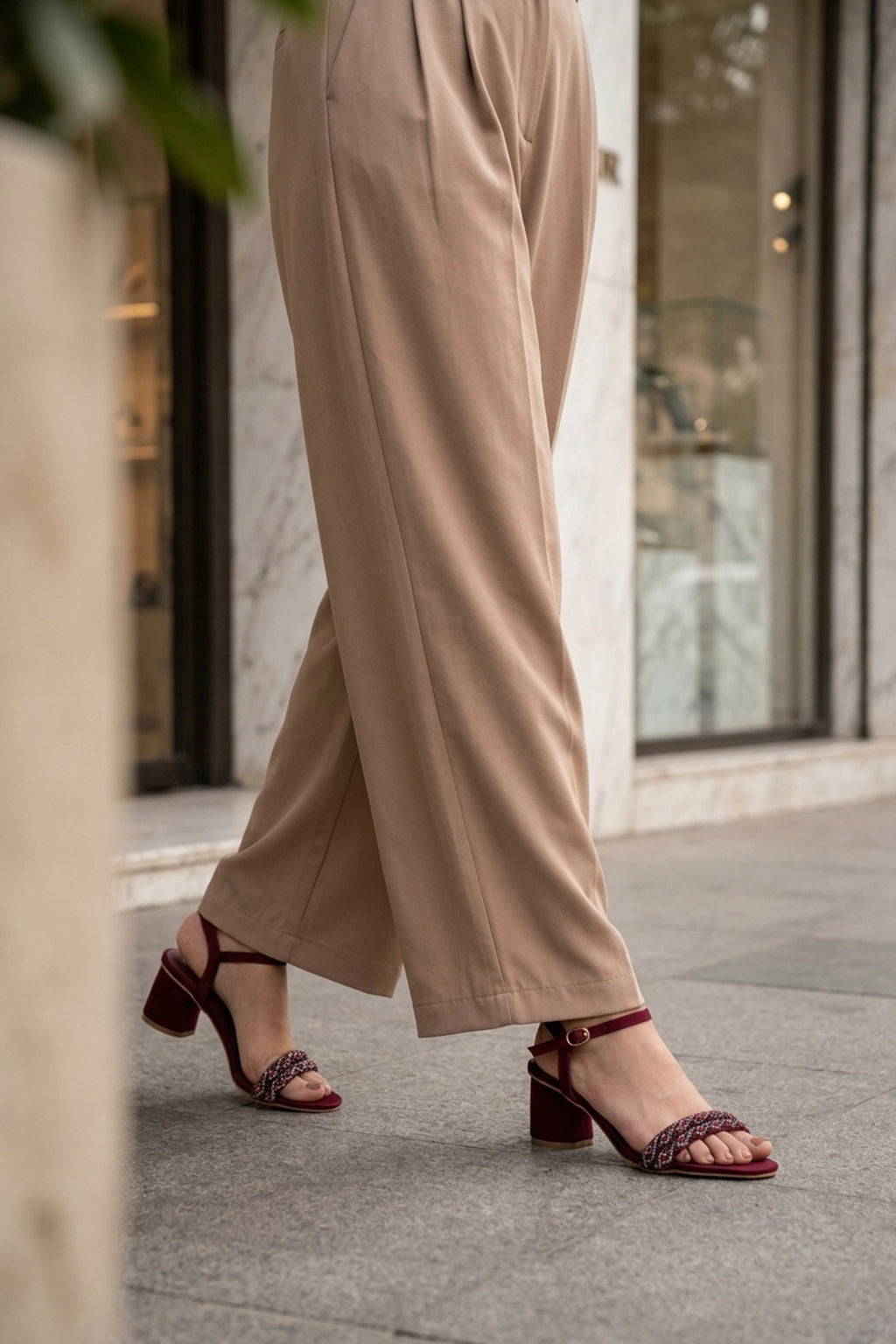 Fancy Sandal Maroon 0421681