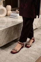 Fancy Sandal Maroon 0421688