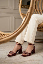 Fancy Sandal Maroon 0421714