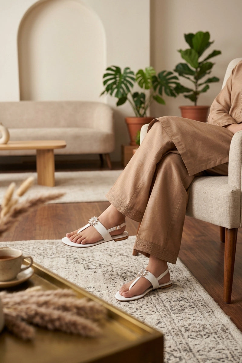 Fancy Sandal White 0421630