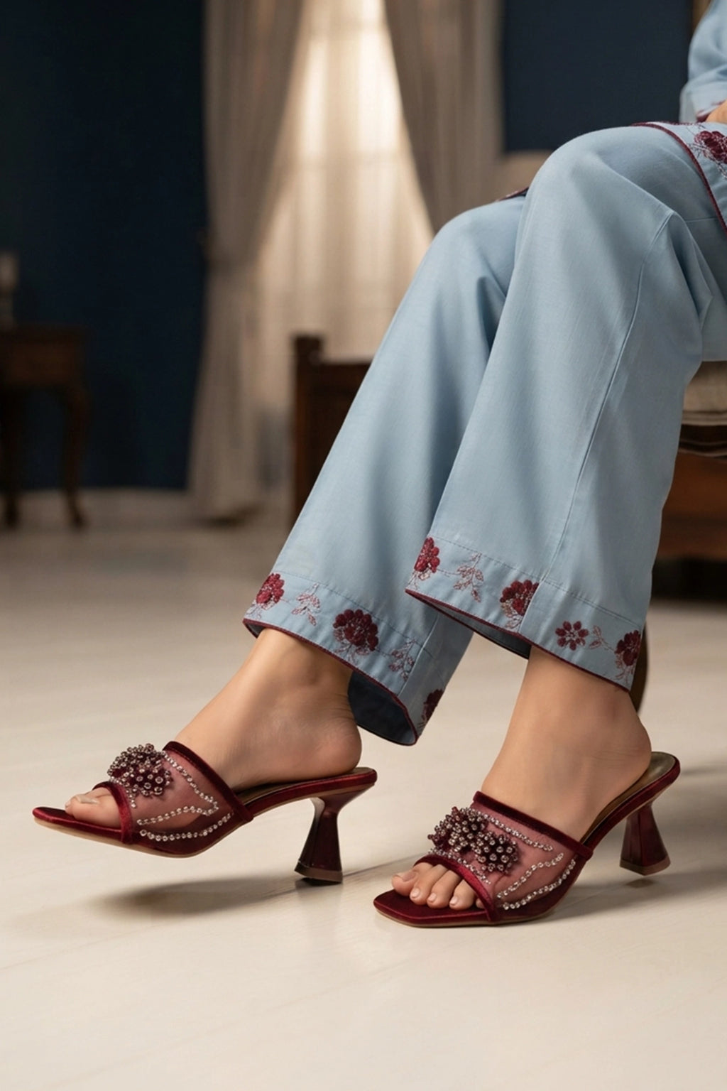 Fancy Slipper Mahroon 0413634