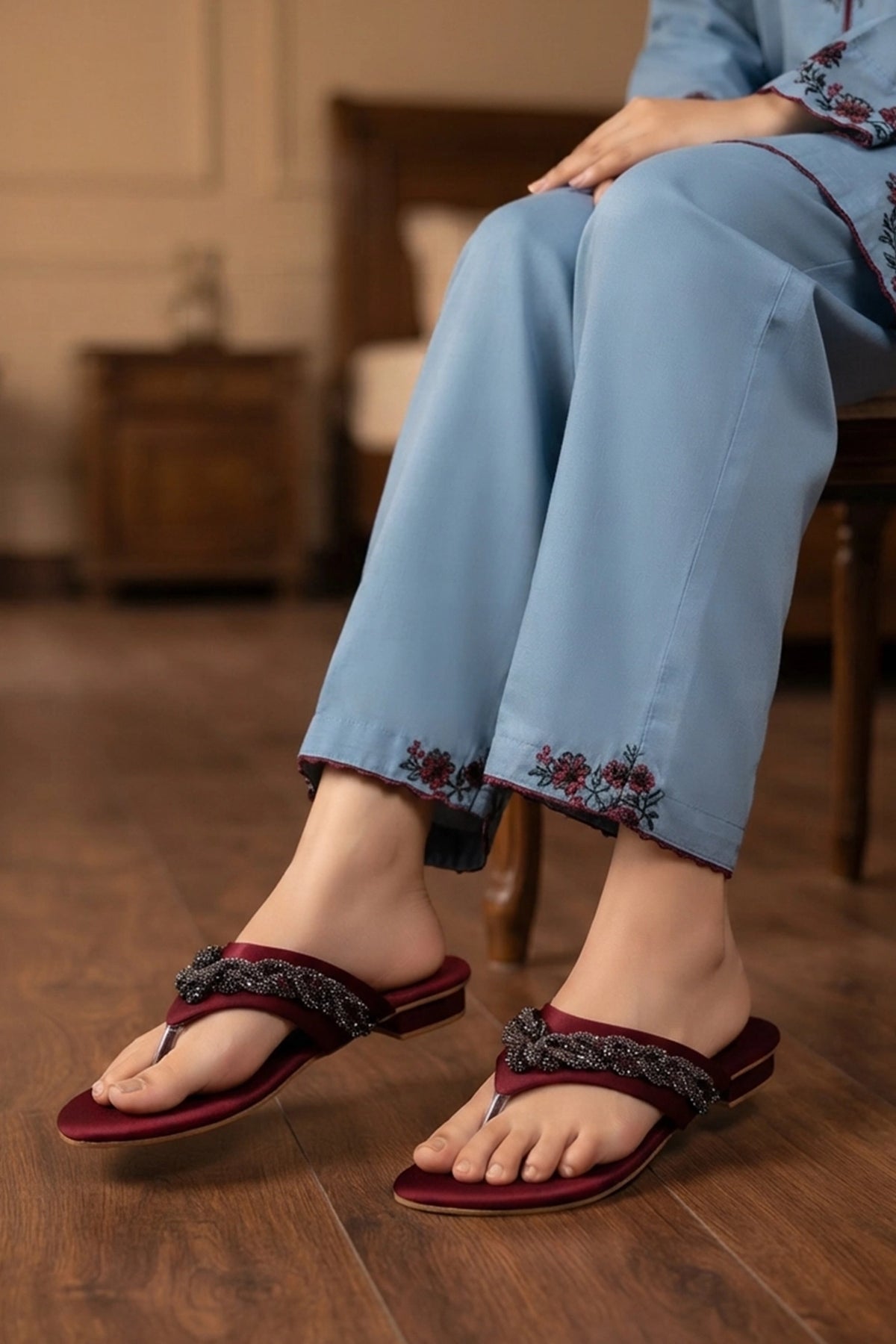 Fancy Slipper Maroon 0413498