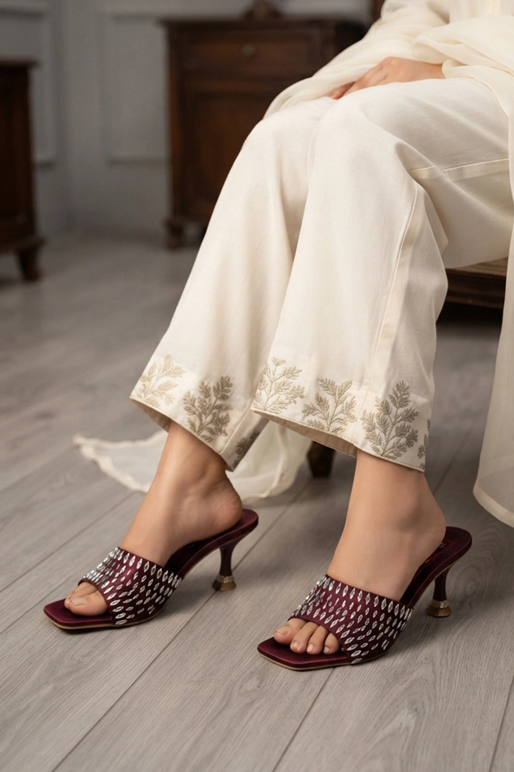 Fancy Slipper Maroon 0413527