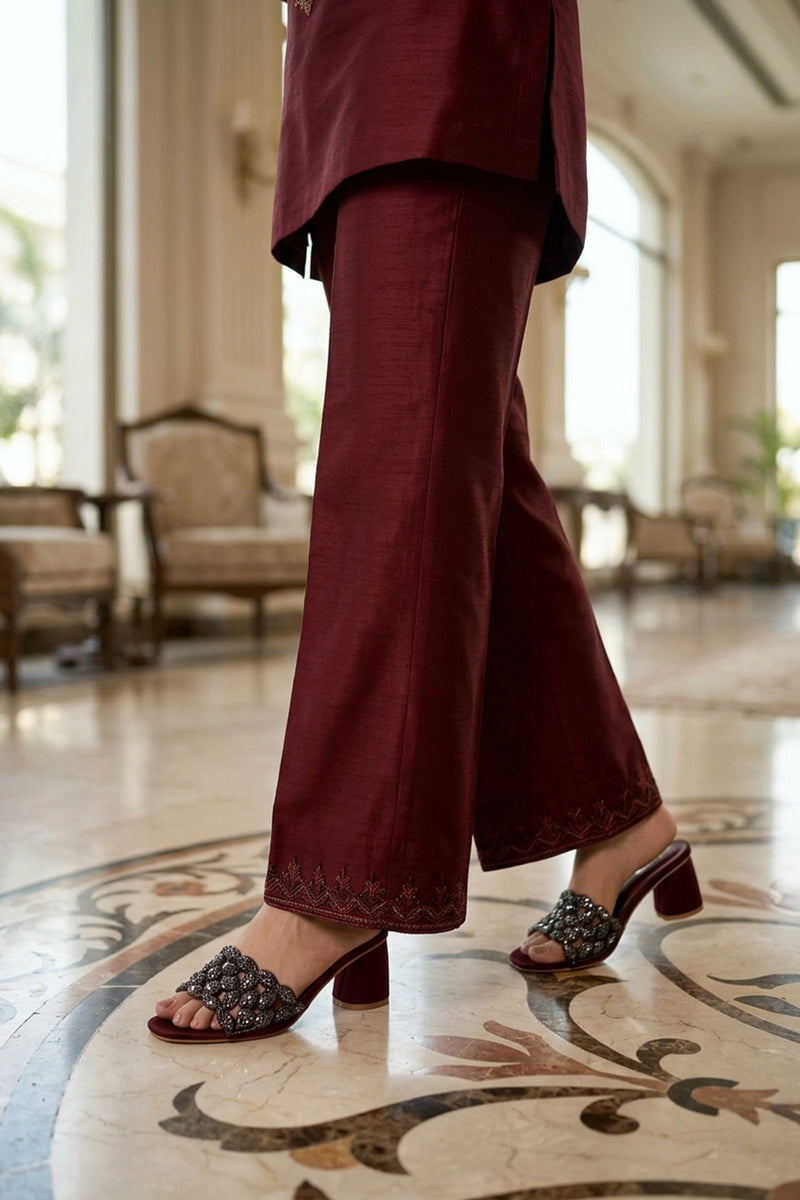 Fancy Slipper Maroon 0413607