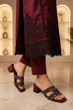 Fancy Slipper Maroon 0413610