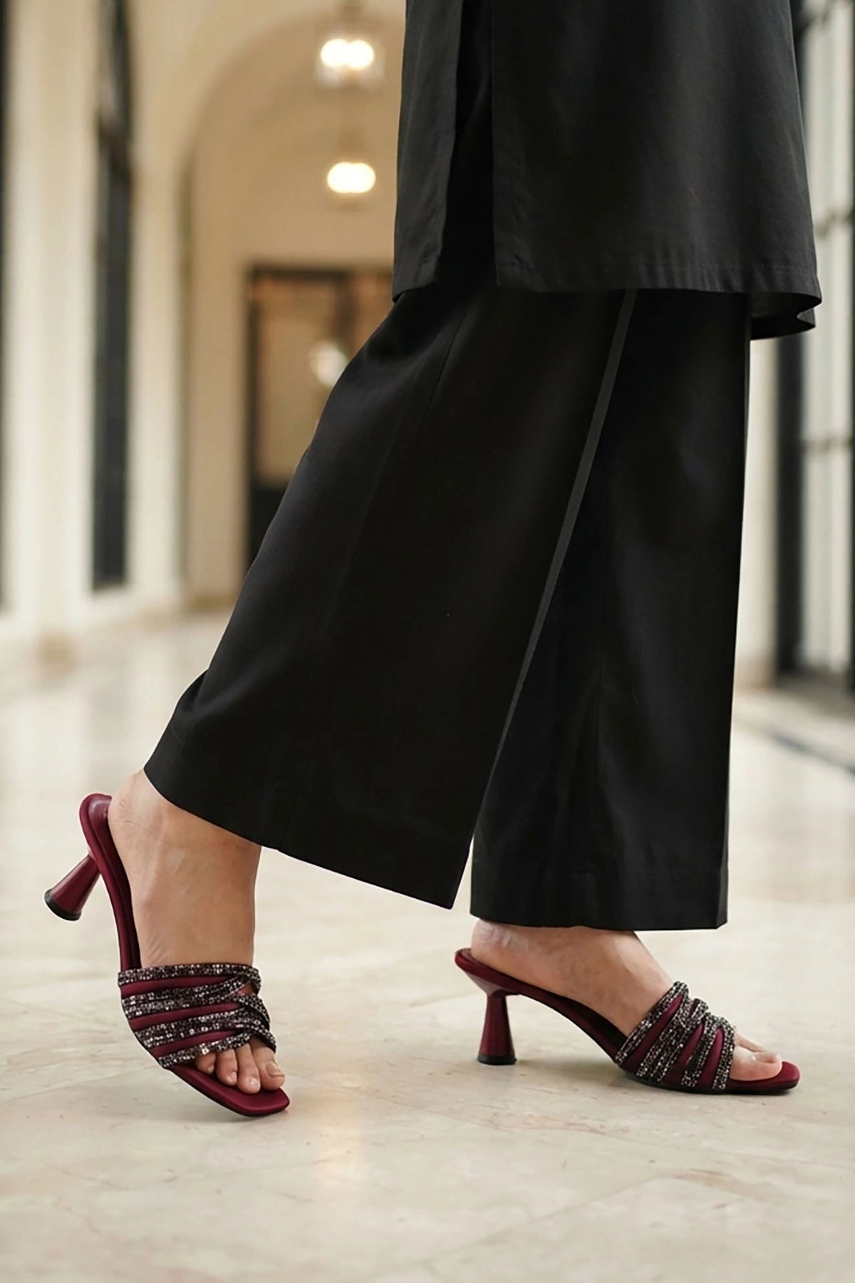 Fancy Slipper Maroon 0413623