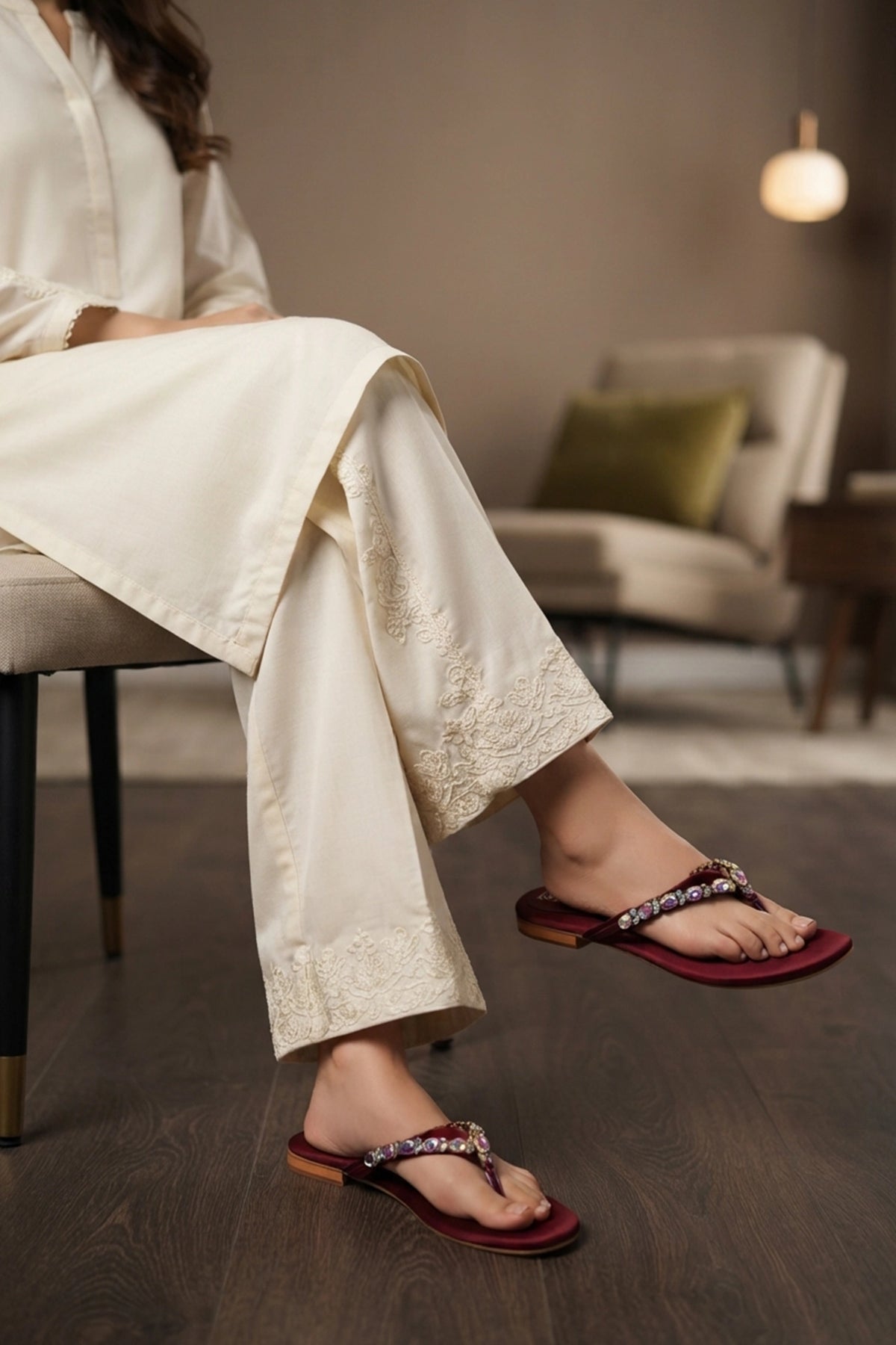 Fancy Slipper Maroon 0413712