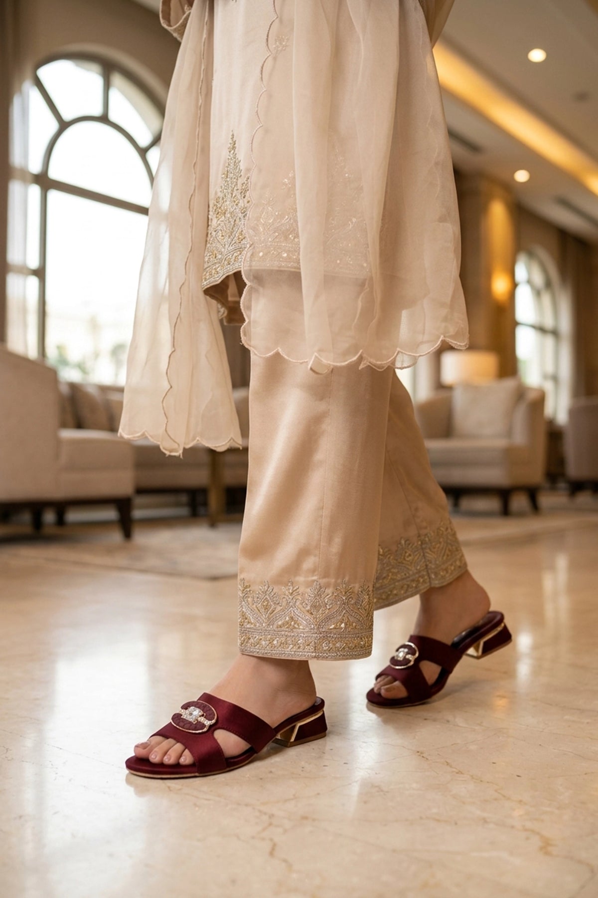 Fancy Slipper Maroon 0413773