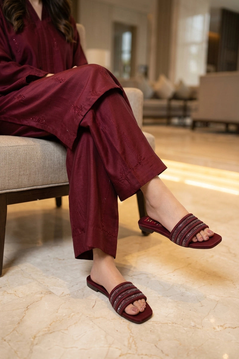 Fancy Slipper Maroon 0413788
