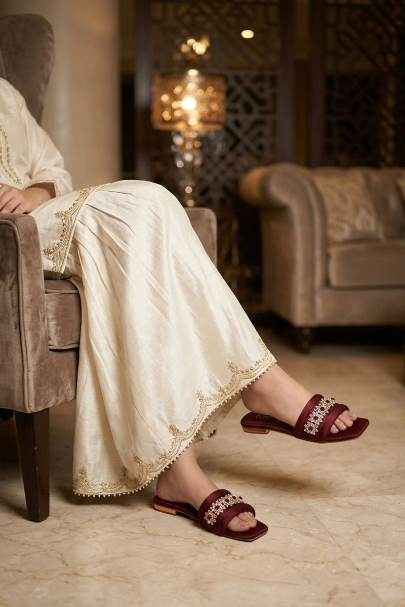 Fancy Slipper Maroon 0413837