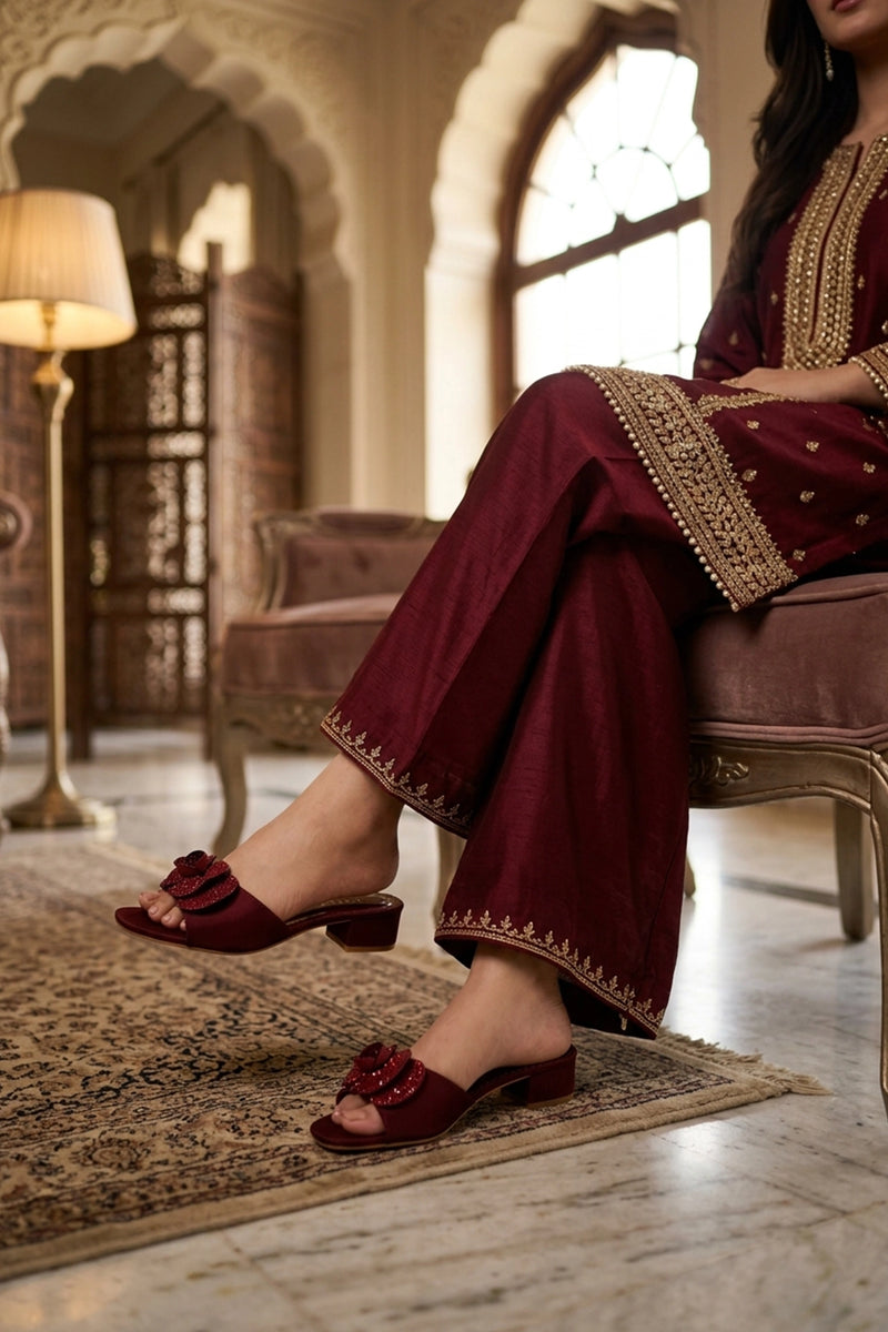 Fancy Slipper Maroon 0413943