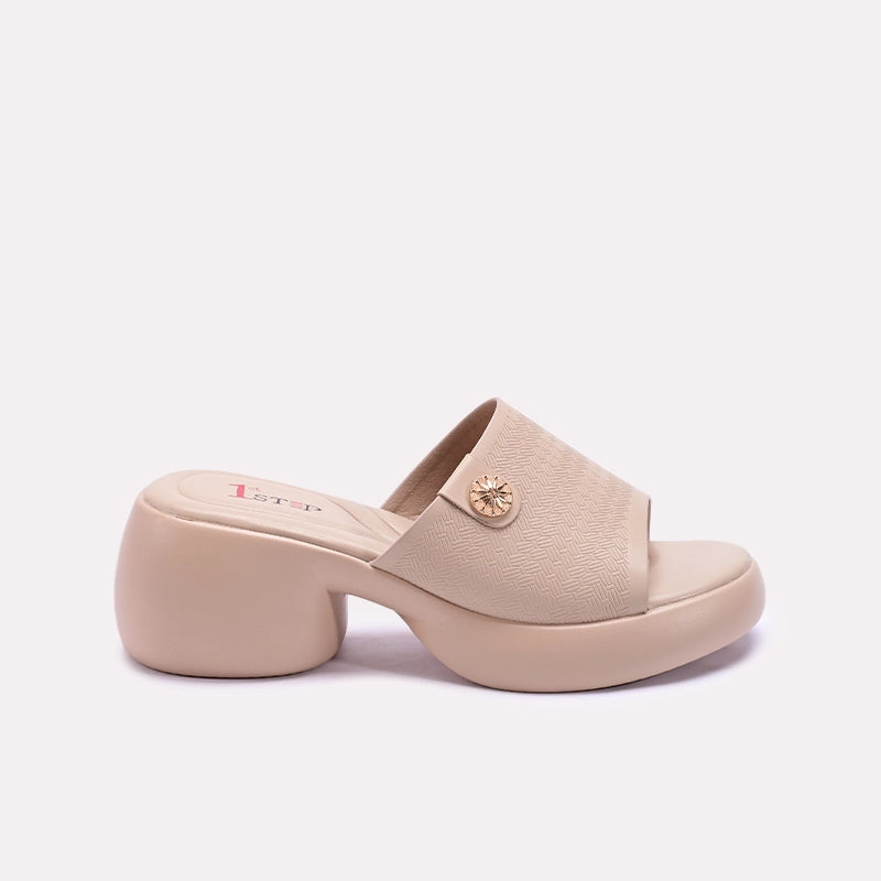 Fawn Chunky Casual Slippers 0413245