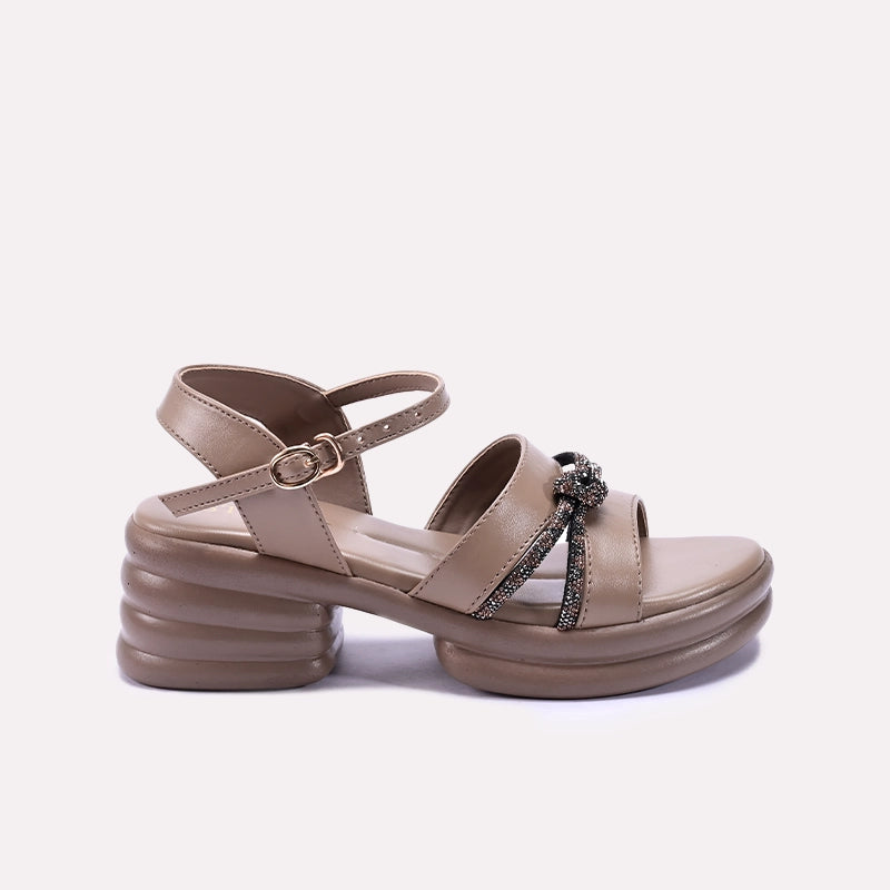 Womens Fawn Chunky Heel Casual Sandals