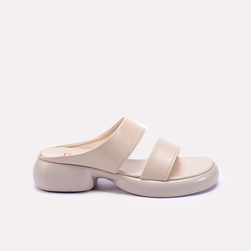 Womens Fawn Double Strap Chunky Casual Slippers