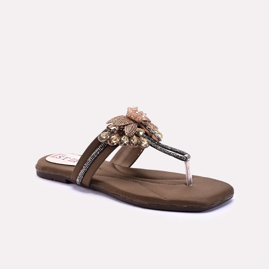 Fawn Fancy Flat Slippers