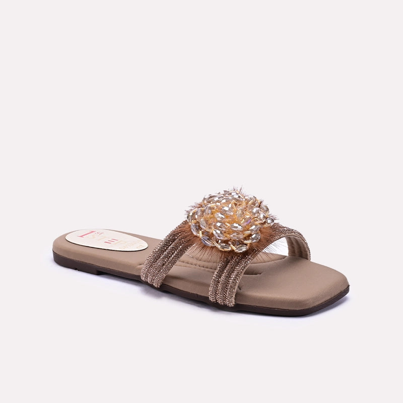 Fawn Fancy Flat Slippers