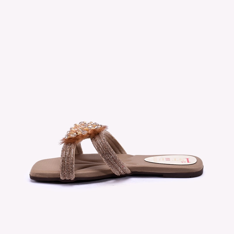 Fawn Fancy Flat Slippers for Women