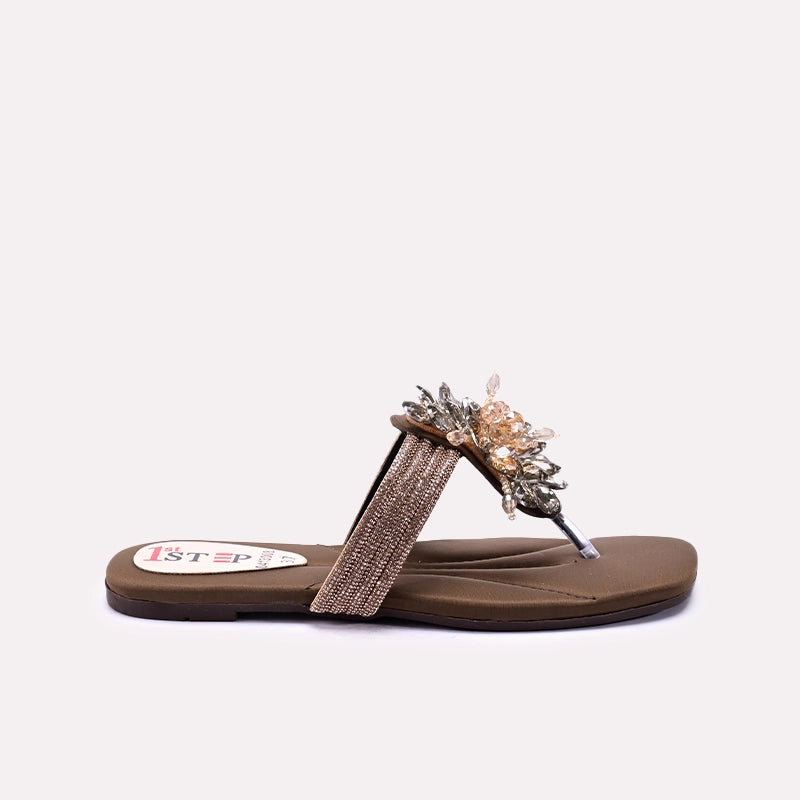 Womens Fawn Fancy Flat Slippers