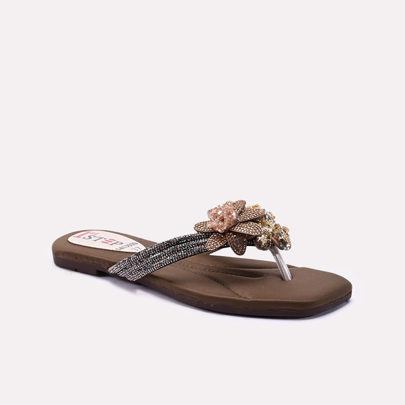 Fawn Fancy Flat Slippers