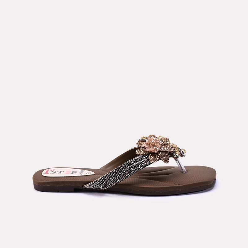Womens Fawn Fancy Flat Slippers