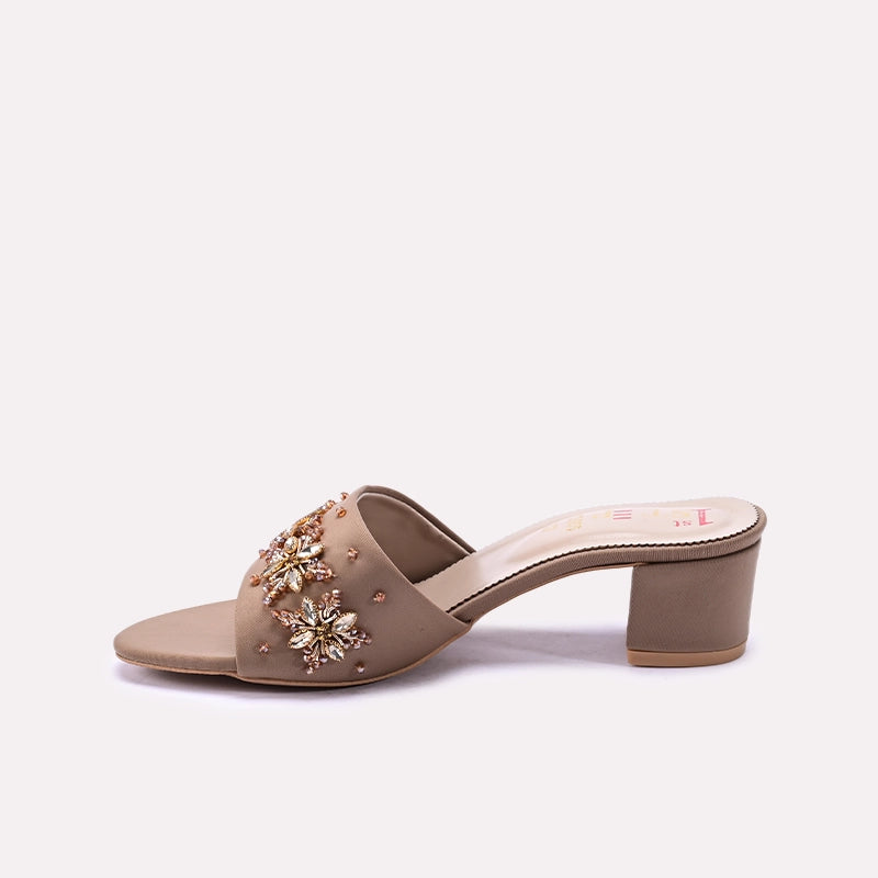 Fawn Fancy Heel Slippers for Women