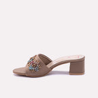 Fawn Fancy Heel Slippers for Women