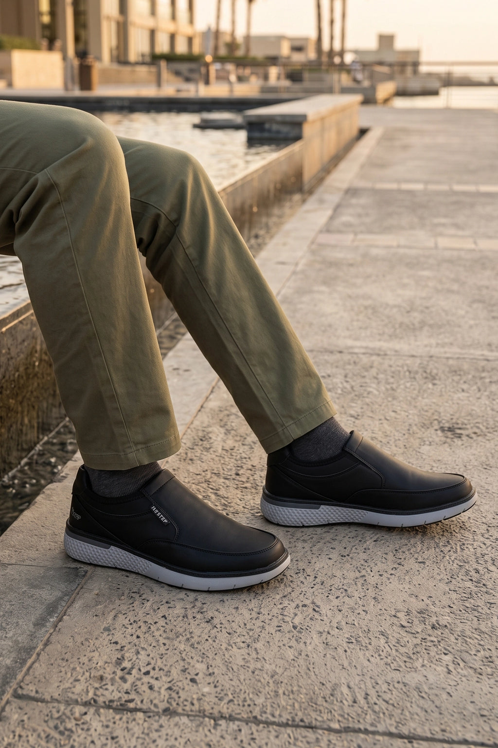 Flexi Step Black Sneaker Shoes 0120517