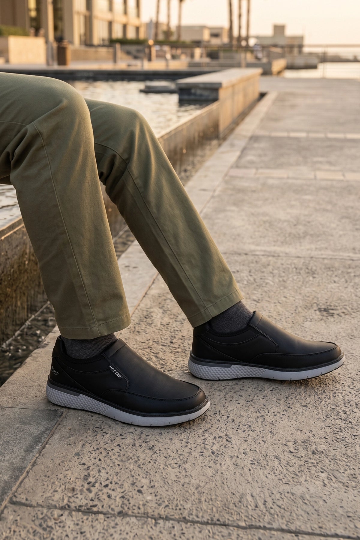 Flexi Step Black Sneaker Shoes 0120517