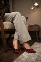 Casual Court Shoes Maroon 0450133
