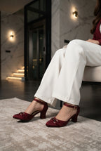 Casual Court Shoes Maroon 0450145