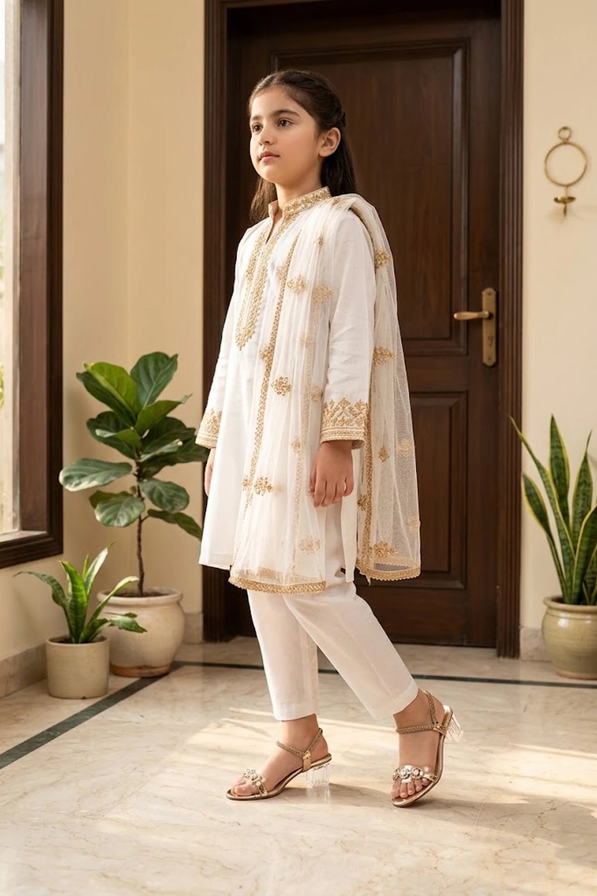 Girl Fancy Sandal Golden 0721242