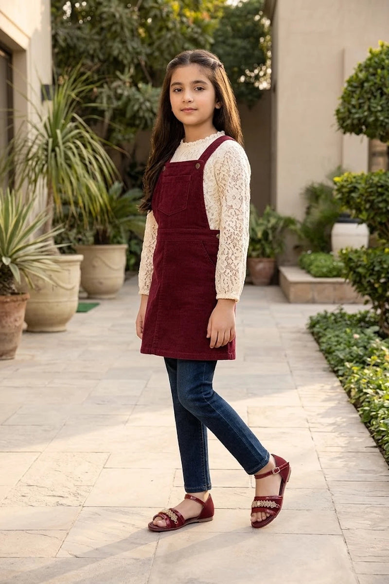 Girl Fancy Sandal Maroon 0721177